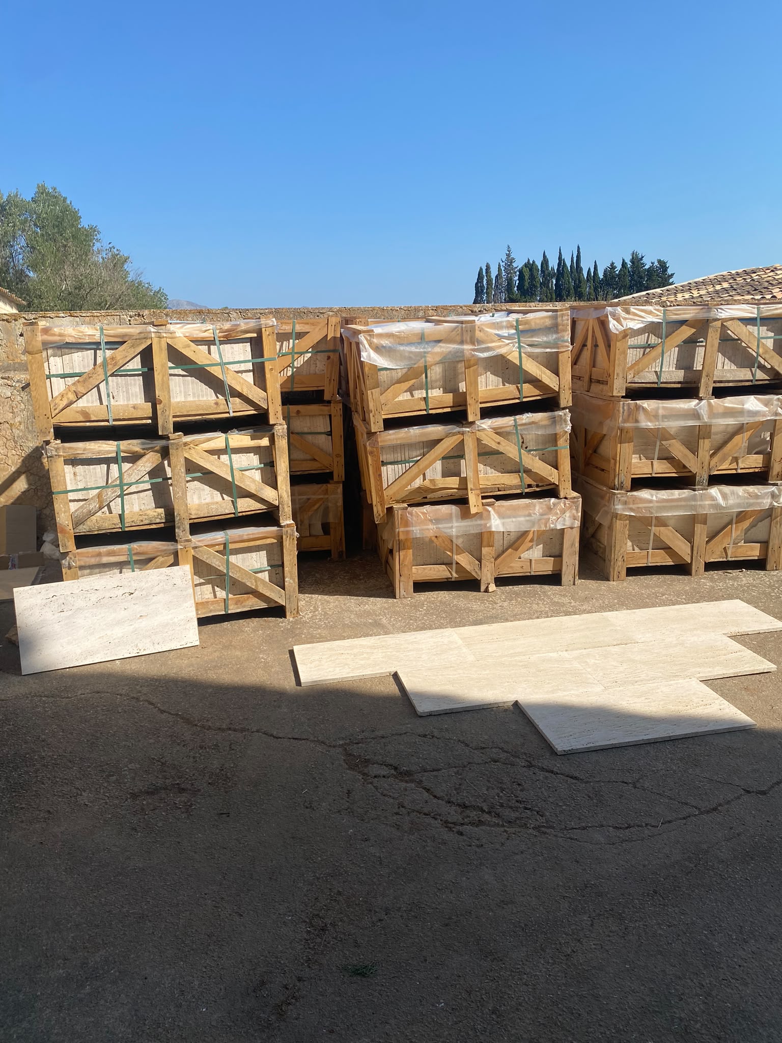 Stock de Travertino Clásico Turco en Mallorca